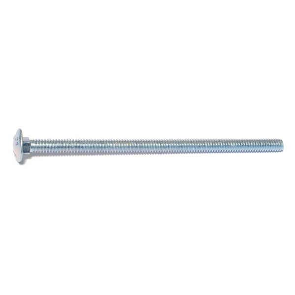 Midwest Fastener 1/4"-20 x 5" Zinc Plated Grade 2 / A307 Steel Coarse Thread Carriage Bolts 100PK 01063